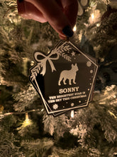 Load image into Gallery viewer, Mirror dog christmas decoration
