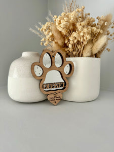 Dog keepsake star decoration