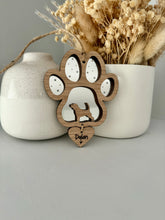 Load image into Gallery viewer, Dog silhouette paw memorial gift
