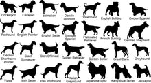 Load image into Gallery viewer, Dog silhouette paw memorial gift

