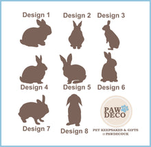 Load image into Gallery viewer, Stained Glass rabbit memorial silhouette decoration
