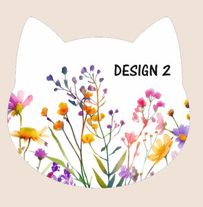 Floral cat decoration
