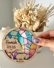 Load image into Gallery viewer, Stained Glass Hamster memorial silhouette decoration
