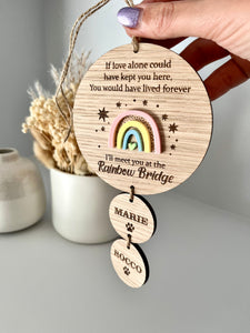 Pastel rainbow bridge keepsake