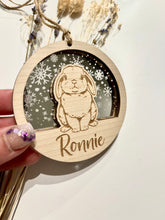 Load image into Gallery viewer, Rabbit snowglobe decoration
