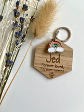 Load image into Gallery viewer, Rainbow keepsake keyring
