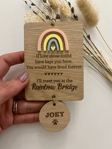 If love could have saved you rainbow bridge