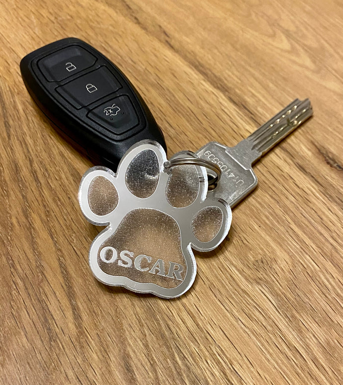 Mirror paw keyring