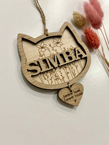 Wildflower Cat Memorial Decoration