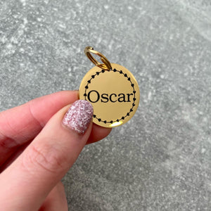 Gold Pet Tag