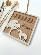 Load image into Gallery viewer, Horse tree memorial plaque
