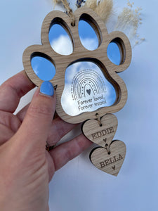 Dog paw memorial