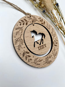 Horse woodland decoration