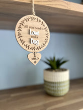 Load image into Gallery viewer, All you need is love plaque
