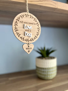 All you need is love plaque