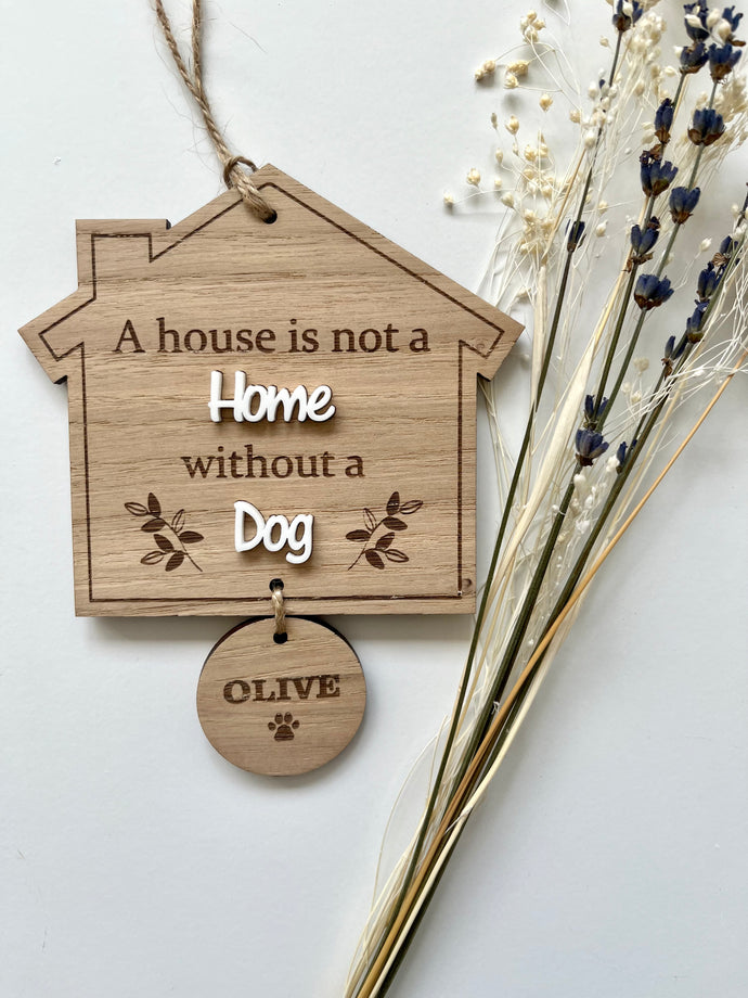 A house is not a home plaque