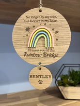 Load image into Gallery viewer, Pastel Rainbow bridge plaque
