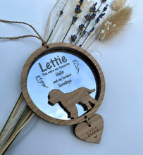Load image into Gallery viewer, Wooden dog memorial decoration
