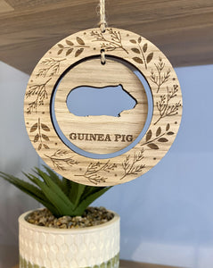 Guinea pig woodland decoration