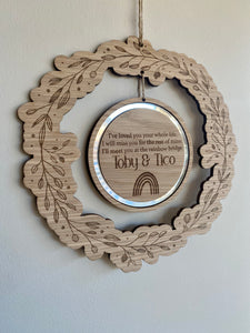 Rainbow wreath