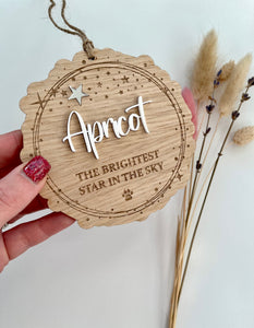 Brightest star plaque