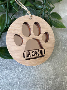 Dog Paw Print Decoration