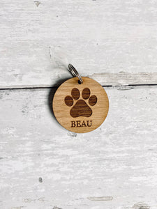 Double sided paw key ring