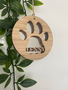 Dog Paw Print Decoration