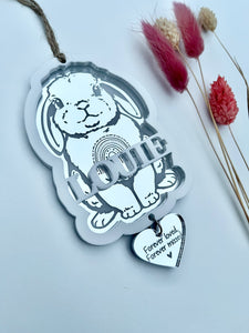 White  Lop eared rabbit memorial