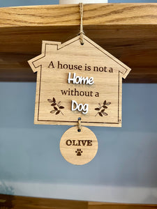 A house is not a home plaque