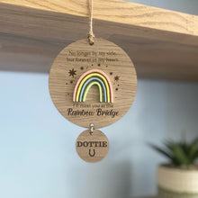 Load image into Gallery viewer, Pastel Rainbow bridge plaque
